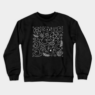 Witchcraft Pattern Crewneck Sweatshirt